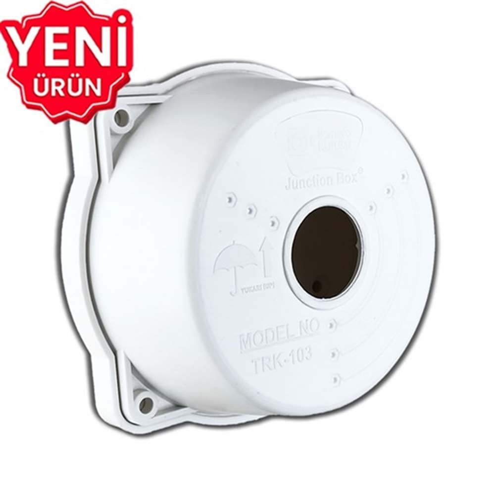 TRK TRK-103 Mini Yuvarlak Kamera Kutusu (Beyaz)