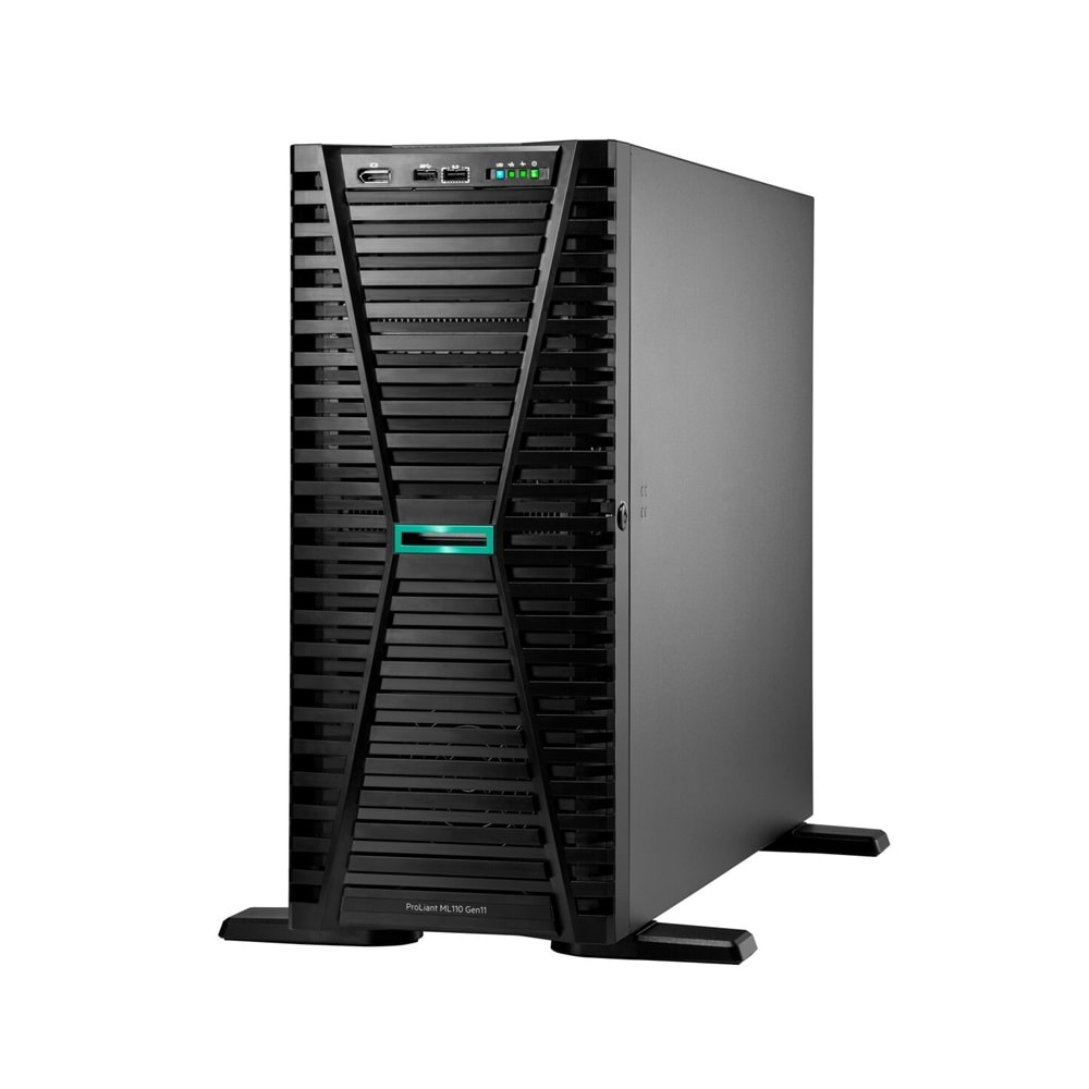 HPE PROLIANT ML110 G11 P81774-425 XEON 3508U-32GB DDR5 RDIMM-2X480GB SSD-2x1000w Tower Sunucu
