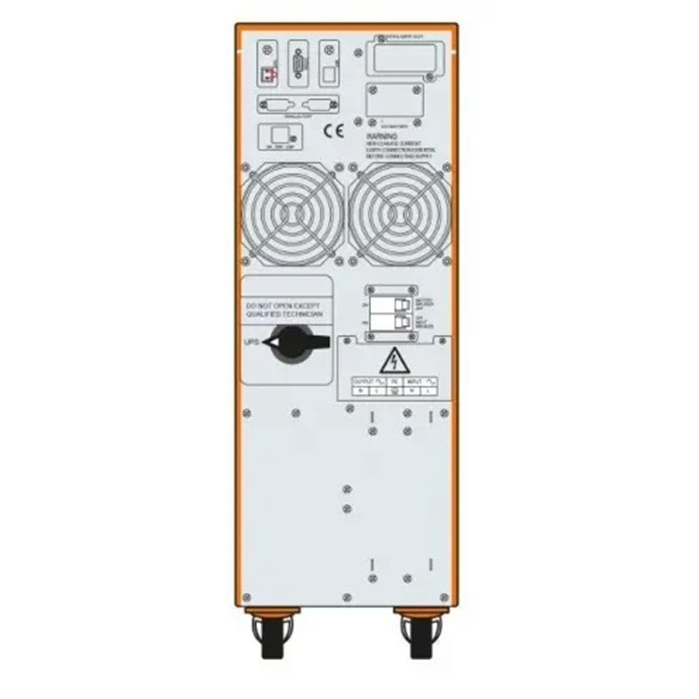 MAKELSAN 6KVA POWERPACK SE ONLINE 1/1F LCD EKRAN TOWER UPS Ücretsiz Kurulum 16x 12V 9 Amper