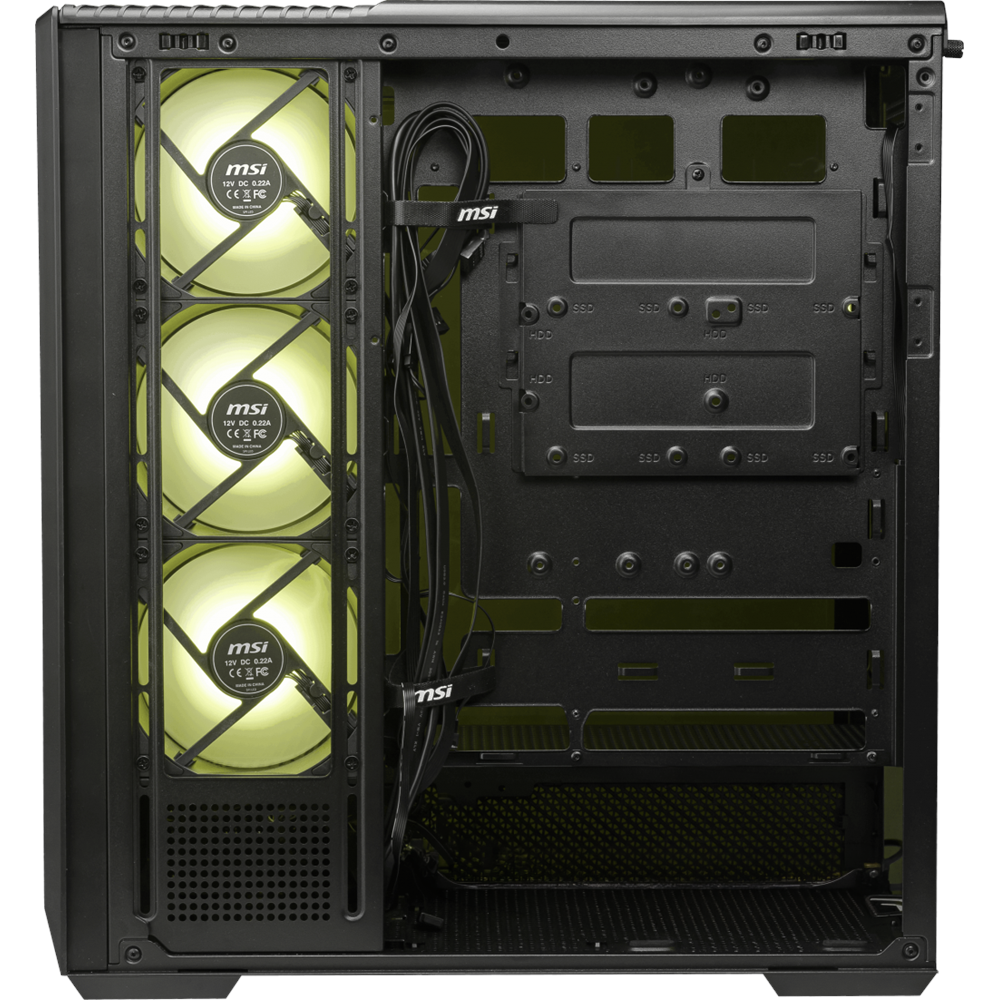 MSI MAG PANO 130R PZ PANORAMIK GAMING MID-TOWER PC KASASI SİYAH