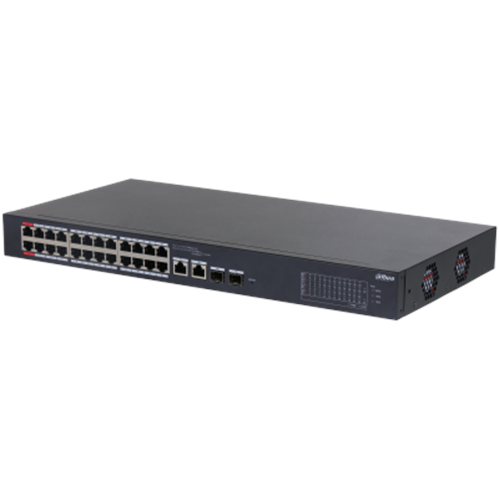DAHUA 24port PoE 375w 2-SFP Gigabit Combo Cloud Yönetilebilir Switch CS4226-24ET-375