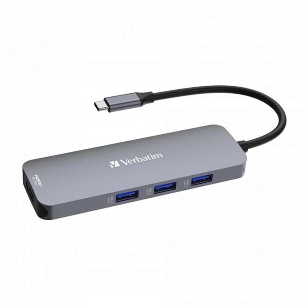 VERBATIM CMH-08 USB-C Pro Çok Bağlantı Noktalı Dock