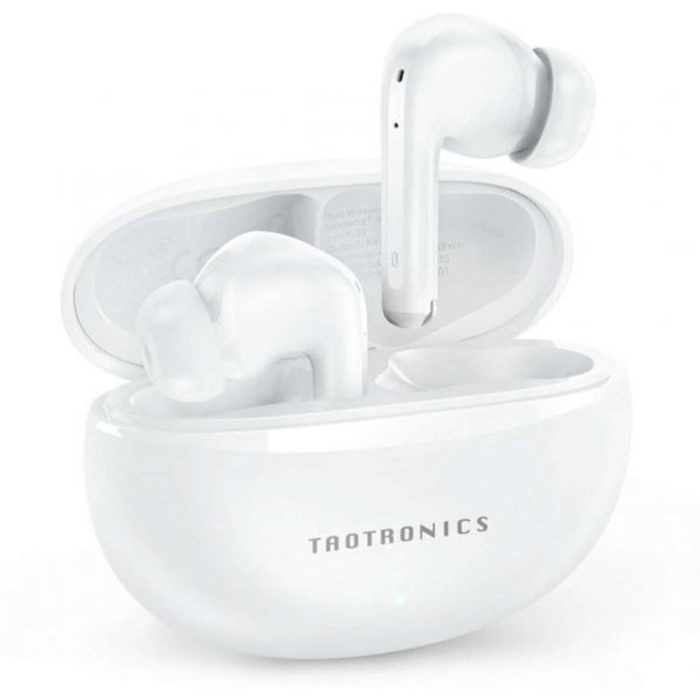 TAOTRONICS Anc TT-BH1118-WH Mikrofonlu 5.3 Bluetooth Kulaklık Beyaz