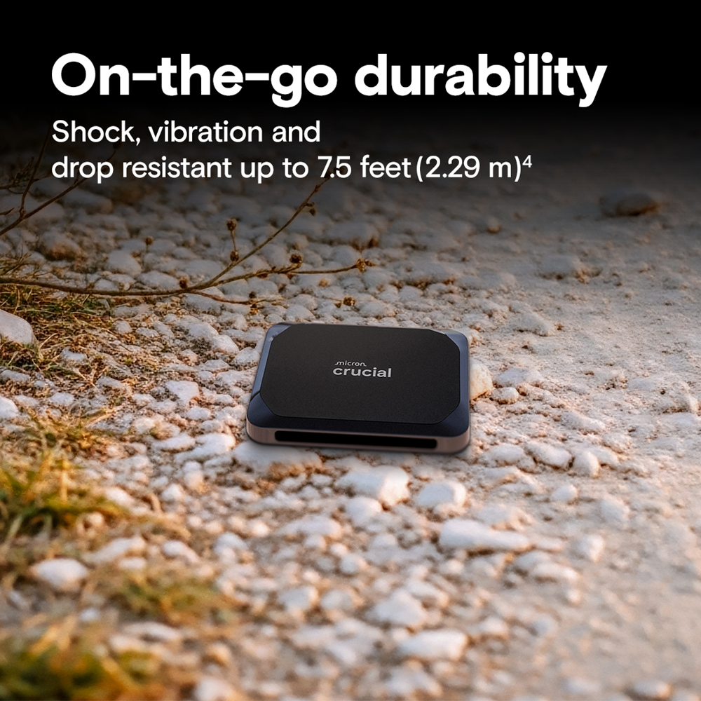 CRUCIAL 1TB X9 CT1000X9SSD9 1050-1050MB/s SSD TypeC Harici Disk