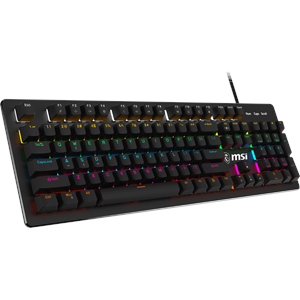 MSI GK300 Kablolu RGB Siyah Gaming Klavye 