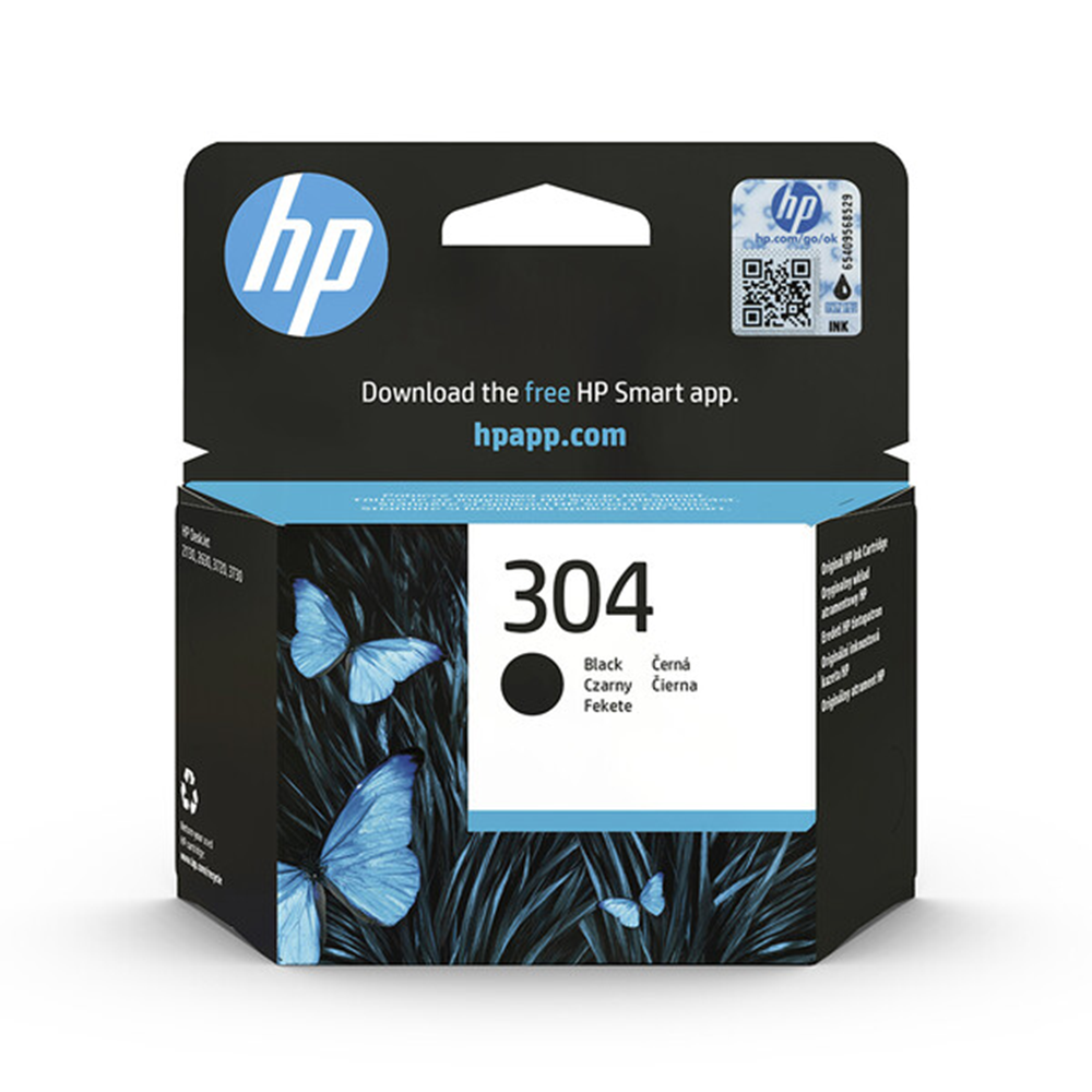 HP N9K06AE (304) Siyah Murekkep Kartusu 120 Sayfa