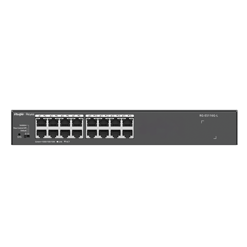 RUIJIE 16port REYEE GIGABIT Yönetilemez Switch Çelik Kasa RG-ES116G-L