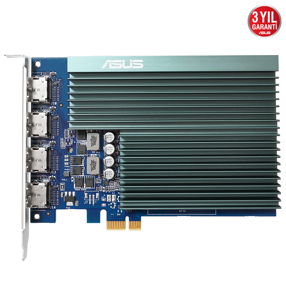 ASUS GT730 2GB 4H-SL-2GD5 GDDR5 64bit 4X HDMI PCIe 16X v2.0 Fansız 