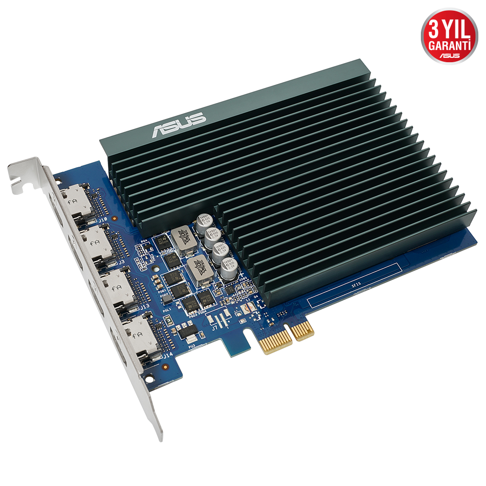 ASUS GT730 2GB 4H-SL-2GD5 GDDR5 64bit 4X HDMI PCIe 16X v2.0 Fansız 