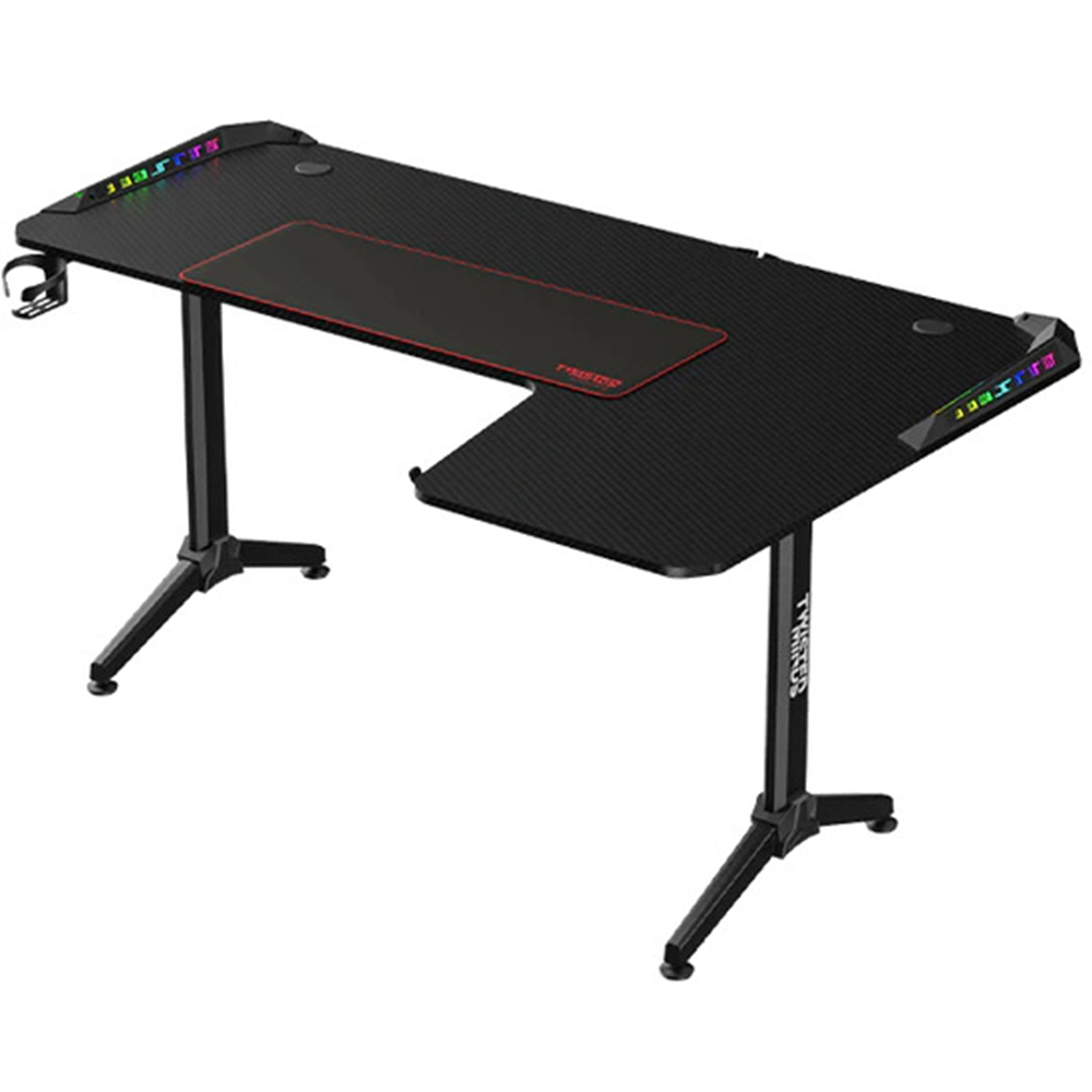 TWISTED Minds L Şekilli RGB Sağ Oyuncu Masası Siyah TM-Y-RB-RGB