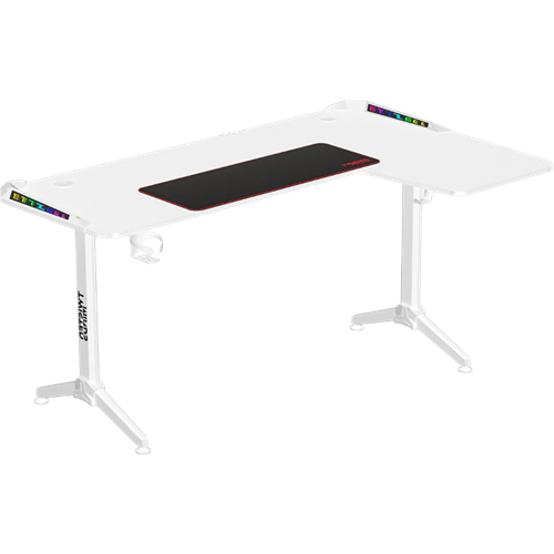 TWISTED Minds L Şekilli RGB Sağ Oyuncu Masası Beyaz TM-Y-RW-RGB