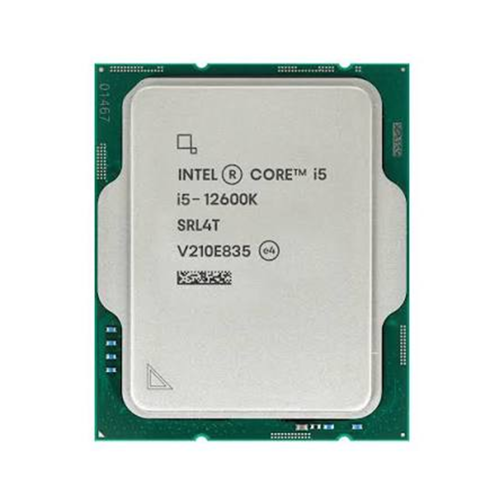 INTEL CORE i5 12600K 20MB 10çekirdekli O/B UHD VGA 1700p 125w Kutusuz+Fansız 