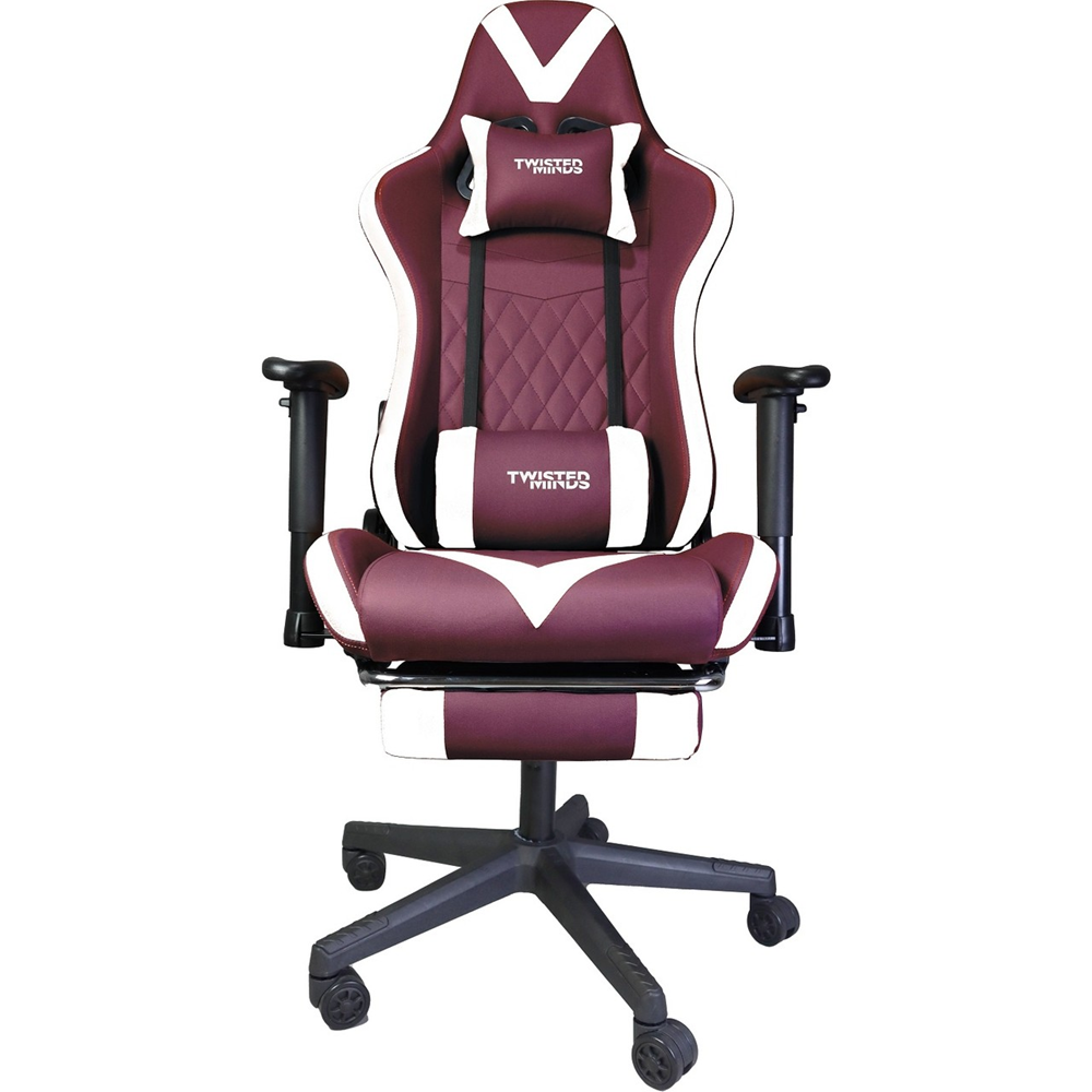 TWISTED MINDS TM8250 Comfort E-Spor Bordo/Beyaz Oyuncu Koltuğu