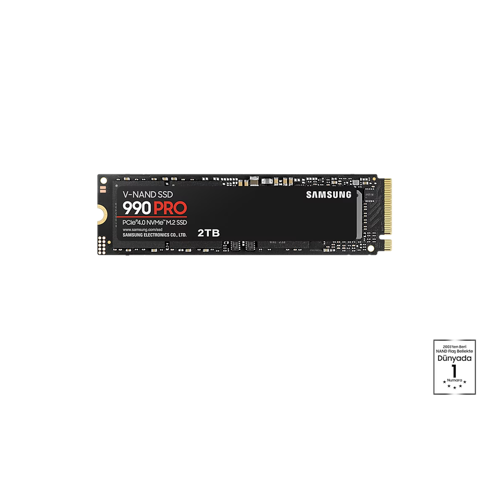 SAMSUNG 2TB 990 pro MZ-V9P2T0BW 7450- 6900MB/s M2 NVME GEN4 Disk Kutusuz
