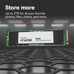 CRUCIAL 2TB E100 CT2000E100SSD8 5000-4500MB/s M2 NVME GEN4 Disk