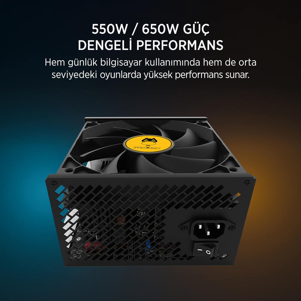 JAMES DONKEY HELIX H800 550W 4XRBW Gaming ATX PC Kasası