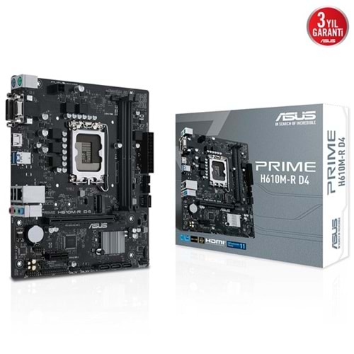 ASUS PRIME H610M-R DDR4 HDMI-DVI PCIE 4.0 1700p mATX