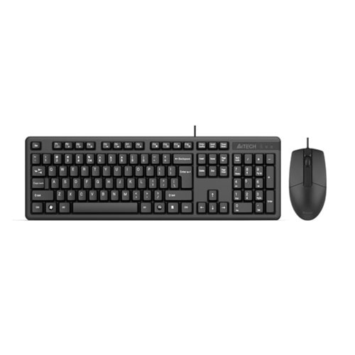 A4 TECH Q TRK KR-3330 Multimedya Siyah Q Klavye+Mouse Set