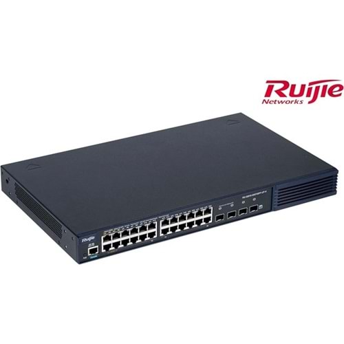 RUIJIE 24port RG-S2910-24GT4SFP-UP-H(V3.0) GIGABIT 4-SFP 370W YÖNETİLEBİLİR POE SWITCH--