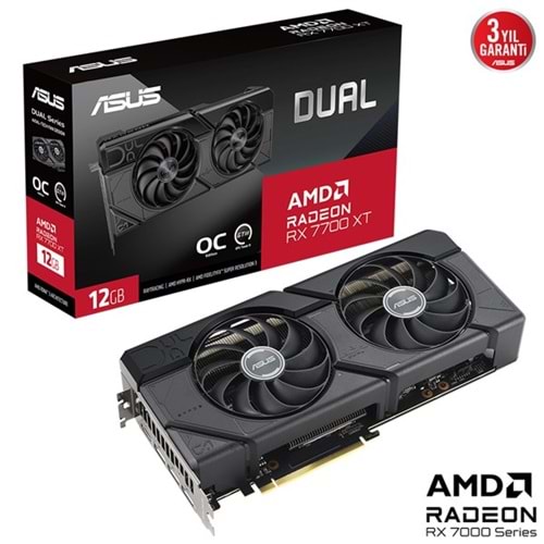 ASUS 16GB DUAL RX7600XT-O16G GDDR6 128bit HDMI-DP PCIE 4.0