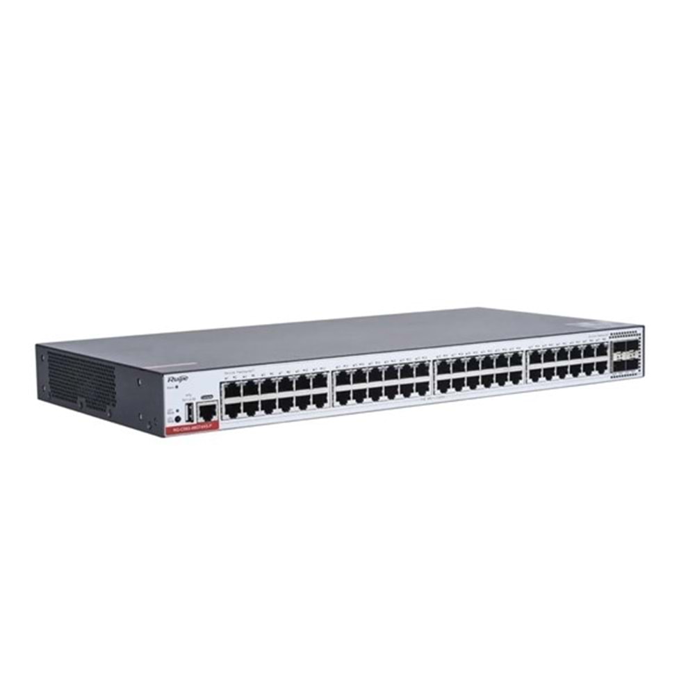 RUIJIE 48port RG-CS83-48GT4XS-P GIGABIT 4-10GBE SFP+ 405W LAYER3 YÖNETİLEBİLİR POE SWITCH