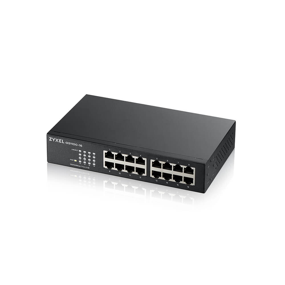 ZyXEL 16port Gigabit Yönetilemez Switch GS1100-16