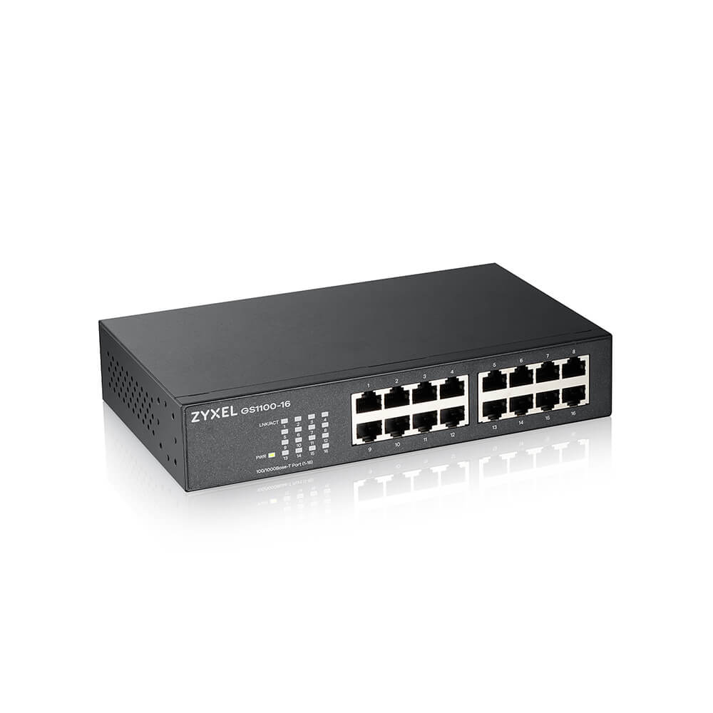 ZyXEL 16port Gigabit Yönetilemez Switch GS1100-16