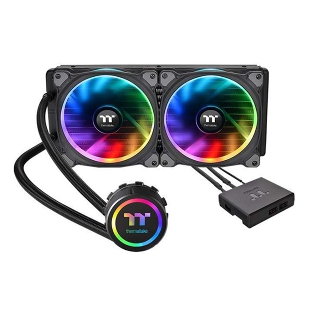 THERMALTAKE 280MM FLOE RIING PLUS CL-W167-PL14SW-A RGB AM4-2066P SIVI SOĞUTMALI İŞLEMCİ FANI