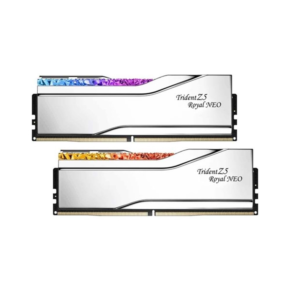 GSKILL 48GB (2X 24GB) DDR5 8000MHZ CL40 RGB DUAL KIT PC RAM TRIDENT Z5 ROYAL SILVER F5-8000J4048G24GX2-TR5NS