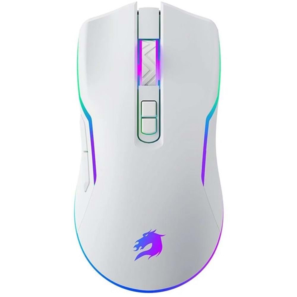 GameBooster M18 Inferno 2.4ghz RGB Aydınlatmalı Beyaz Profesyonel Gaming Mouse