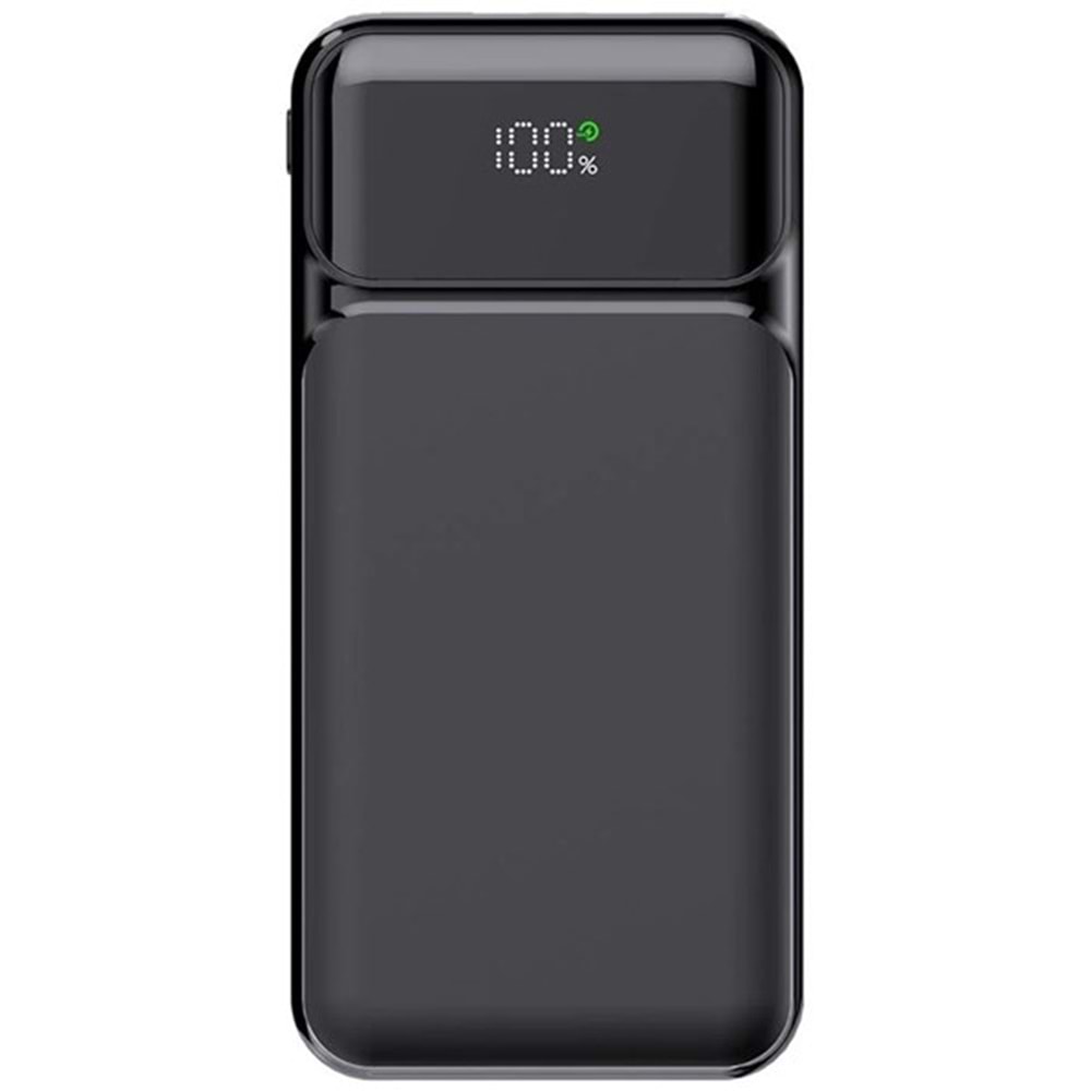 POWERBOOST NIGHT 115B 10000mAh 22.5W LCD GizliLED Siyah Taşınabilir Şarj Cihazı Powerbank