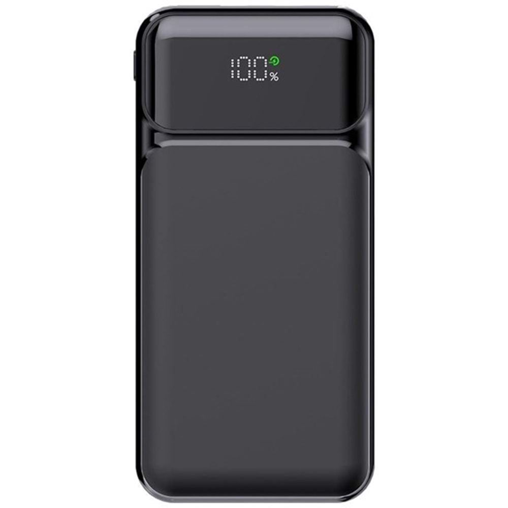 POWERBOOST NIGHT 125B 10000mAh 22.5W Dahili Kablolu LCD Siyah Taşınabilir Şarj Cihazı Powerbank