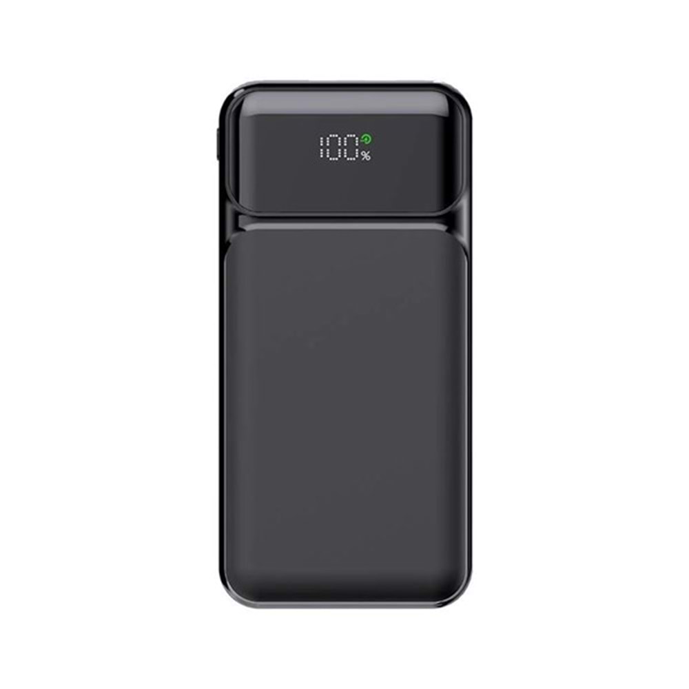 PowerBoost NIGHT 135B 10000mAh 22.5WDahiliKablo LCD GizliLED Siyah Taşınabilir Şarj Cihazı Powerbank