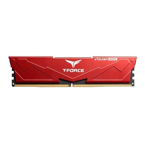 TEAM 16GB DDR5 6000MHZ CL38 PC RAM T-FORCE VULCAN RED FLRD516G6000HC38G01