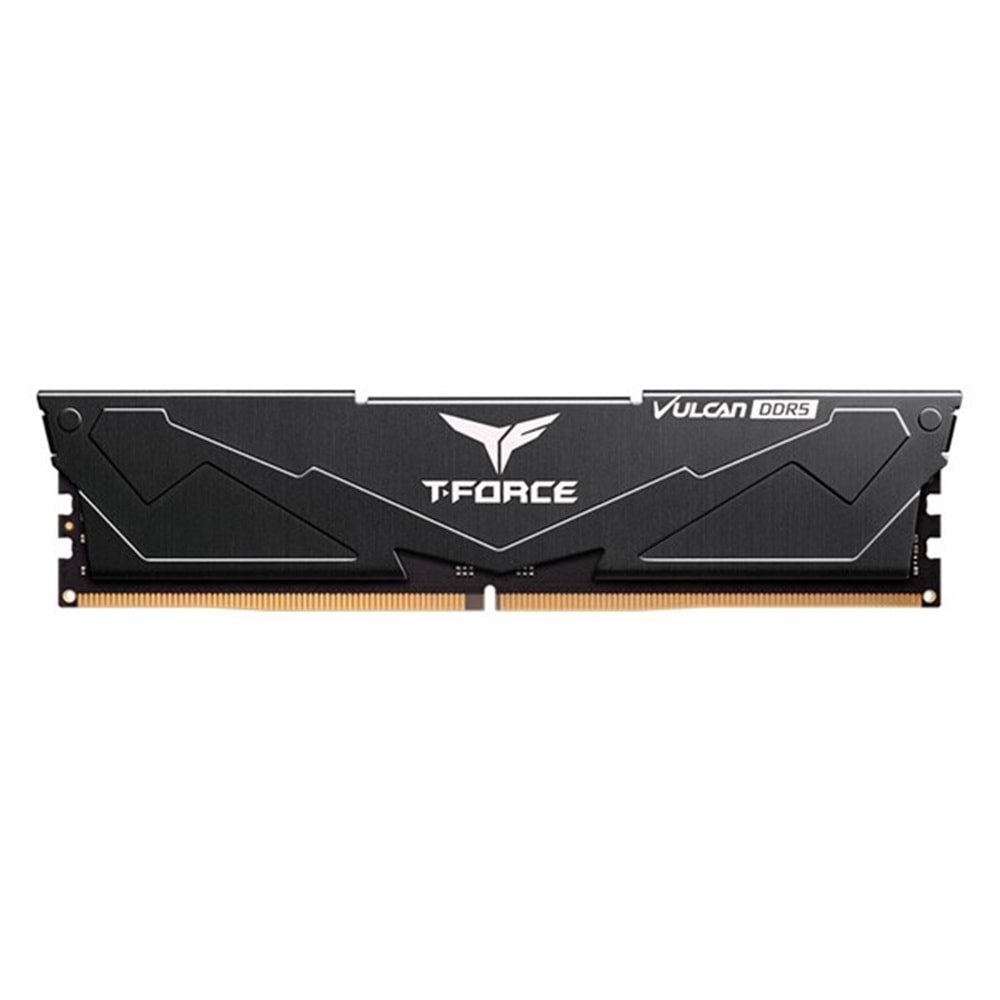 TEAM 16GB DDR5 6000MHZ CL38 PC RAM T-FORCE VULCAN BLACK FLBD516G6000HC38G01