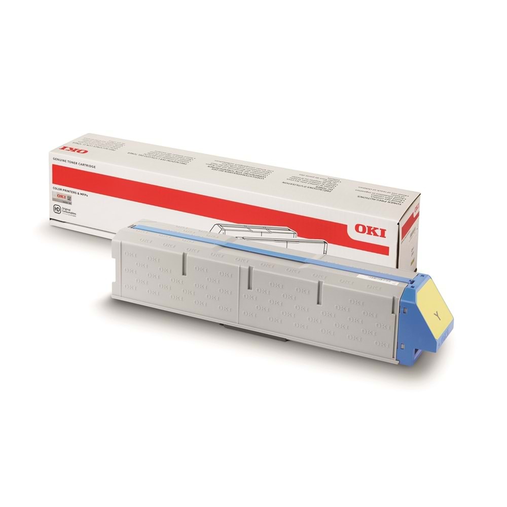OKI 45536413 C911/C931 Sarı Yüksek Kapasiteli Orijinal Toner 24.000 Sayfa