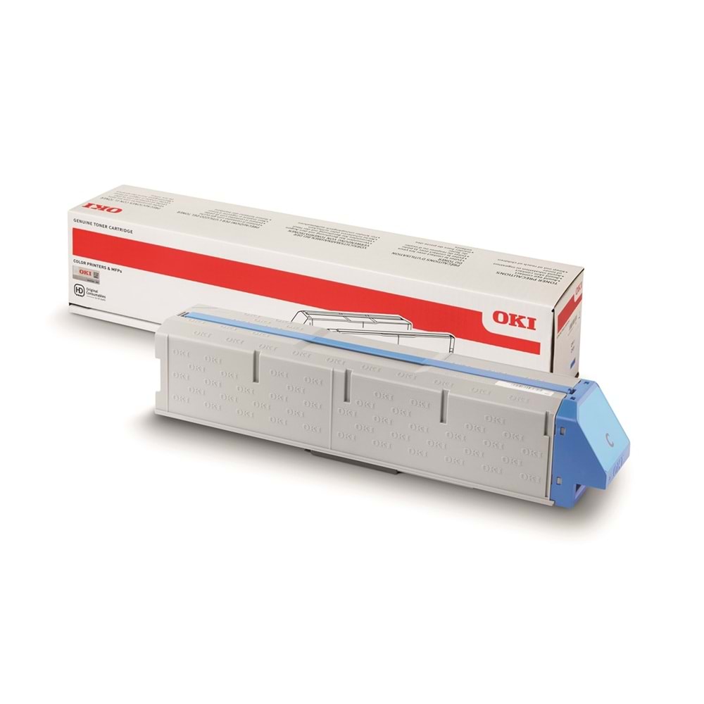 OKI 45536415 C911/C931 Cyan Yüksek Kapasiteli Orijinal Toner 24.000 Sayfa