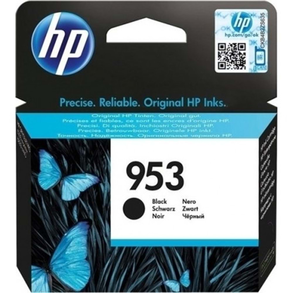 HP 953 L0S58AE Siyah Orijinal Mürekkep Kartuşu ~900 Sayfa