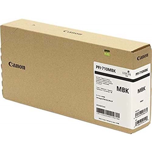 CANON imagePROGRAF Orijinal PFI-710 2353C001 Matte Black (Mat Siyah) 700ml Pigment Mürekkep Kartuşu