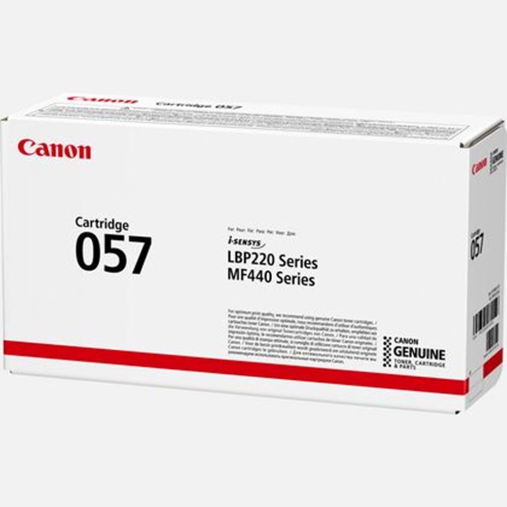 CANON 3009C002 CRG-057 Siyah Orijinal Lazer Toner 3.100 Sayfa