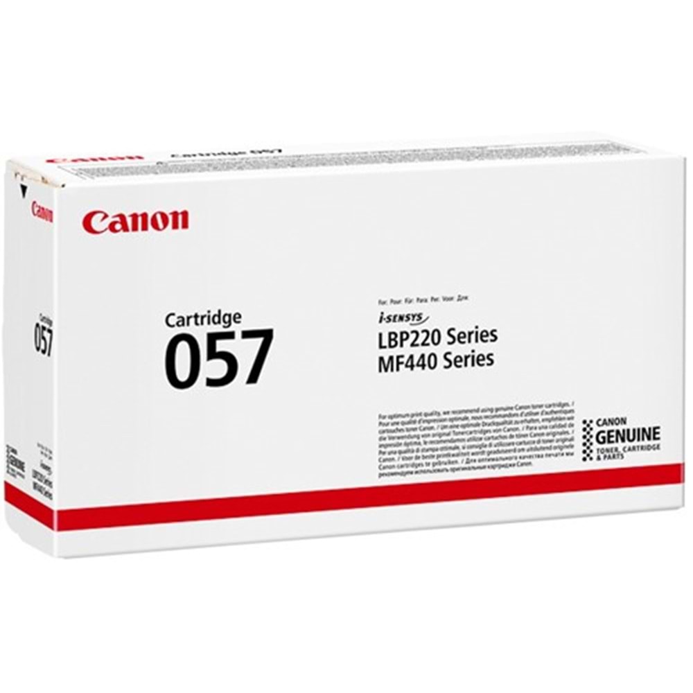 CANON 3009C002 CRG-057 Siyah Orijinal Lazer Toner 3.100 Sayfa