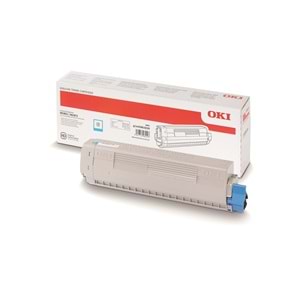 OKI MC853 / MC873 Cyan Orijinal Toner Kartuşu (7.300 Sayfa) - 45862839