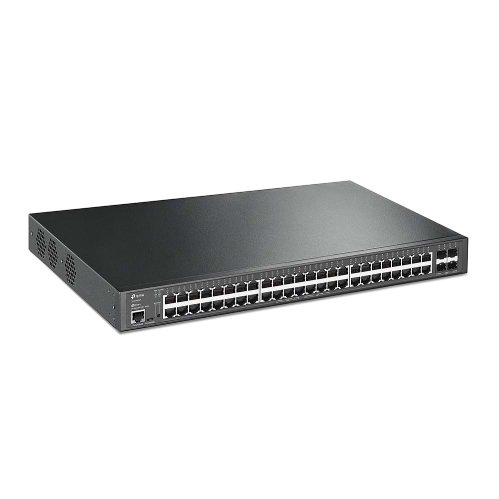 TP-LINK 48port PoE 500W 4-10GbE SFP Gigabit Layer 2 Yönetilebilir Switch TL-SG3452XP