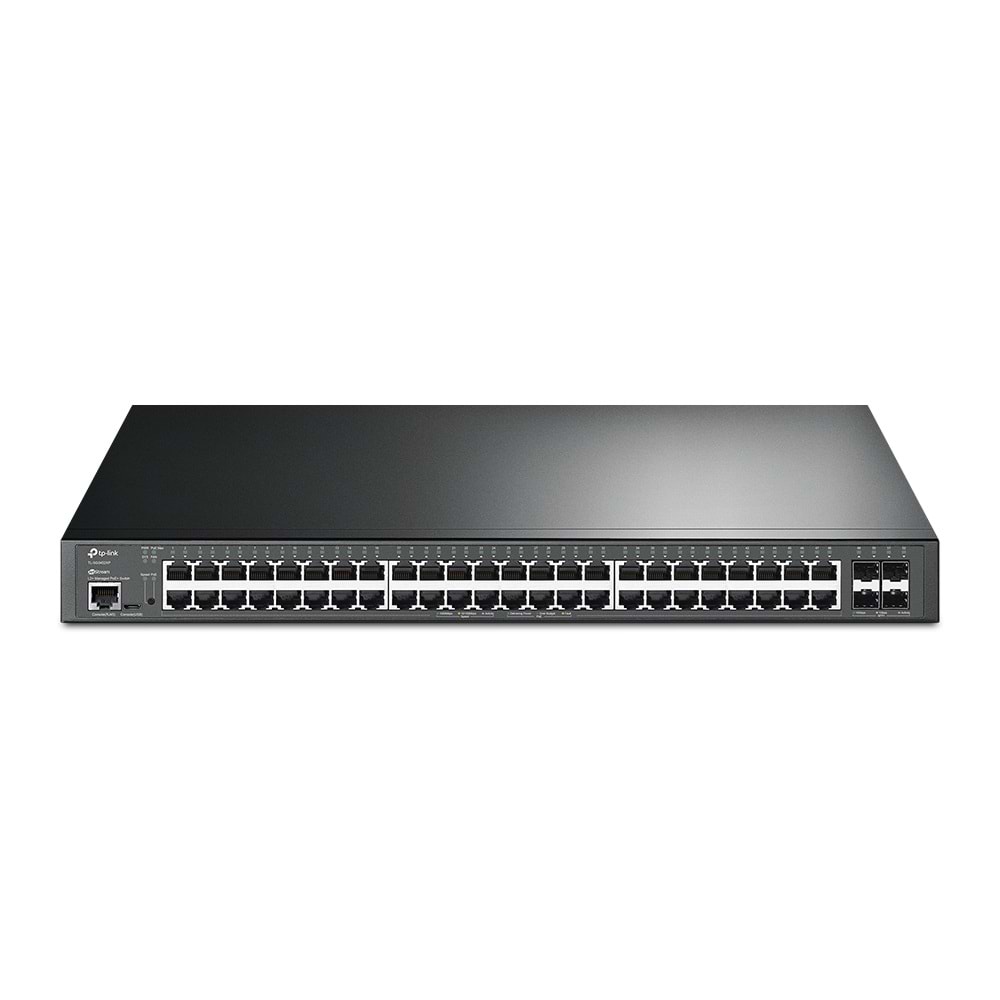 TP-LINK 48port PoE 500W 4-10GbE SFP Gigabit Layer 2 Yönetilebilir Switch TL-SG3452XP