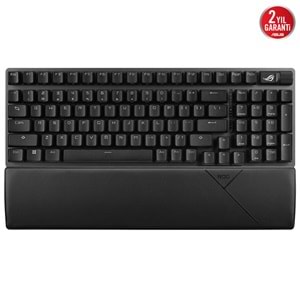 ASUS ROG Strix Scope II 96 Wireless NX Snow White - 96% RGB Mekanik Gaming Klavye - Tri-Mode 2.4GHz/BT/USB