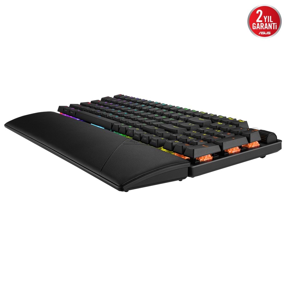 ASUS ROG Strix Scope II 96 Wireless NX Snow White - 96% RGB Mekanik Gaming Klavye - Tri-Mode 2.4GHz/BT/USB