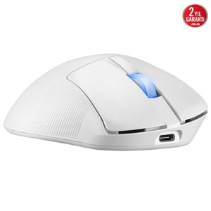 ASUS ROG Keris II Ace 90MP03N0-BMUA10 42.000 DPI 54g 2.4GHz Bluetooth Kablosuz Oyuncu Mouse Moonlight White