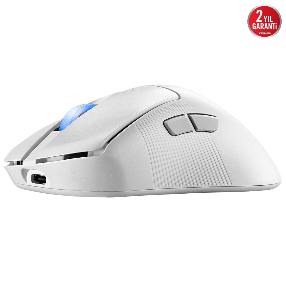 ASUS ROG Keris II Ace 90MP03N0-BMUA10 42.000 DPI 54g 2.4GHz Bluetooth Kablosuz Oyuncu Mouse Moonlight White