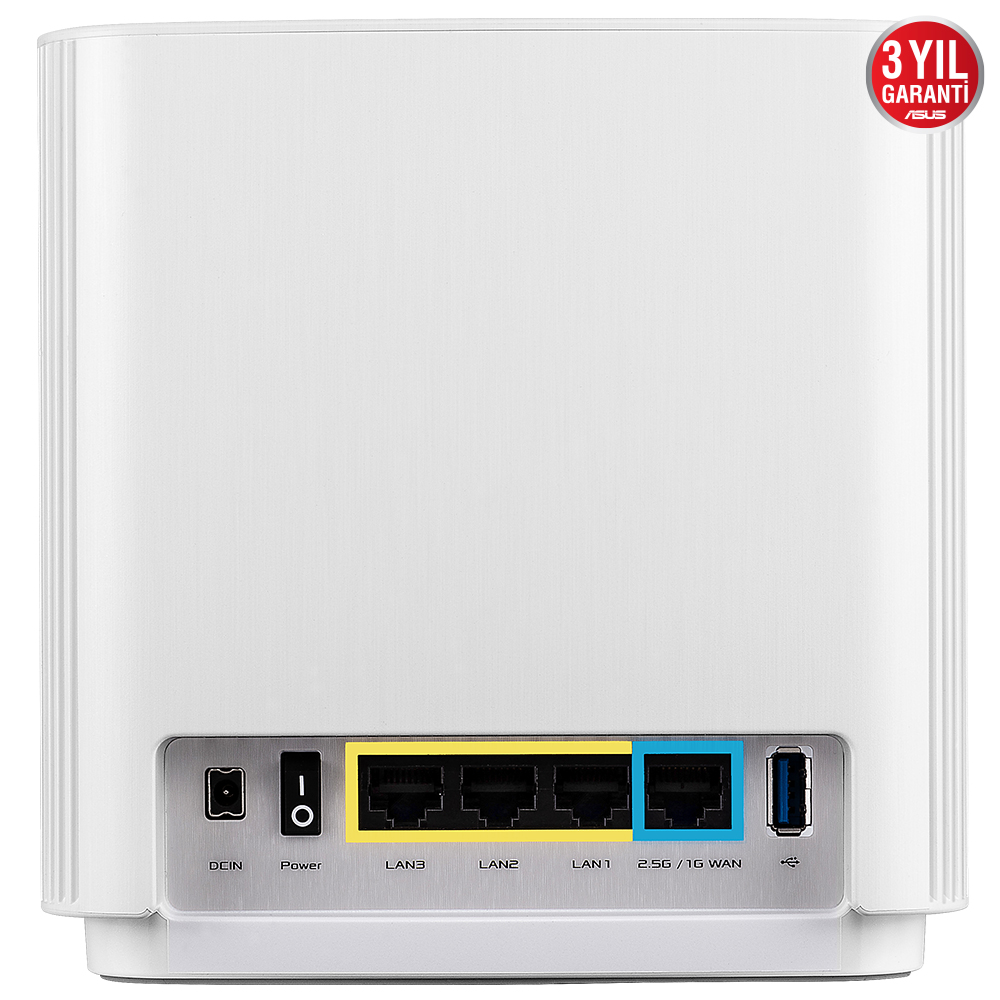 ASUS XT8-W-2 Wıfı6 AX6600 Mesh Router 2-li set / 90IG0590-MO3A40