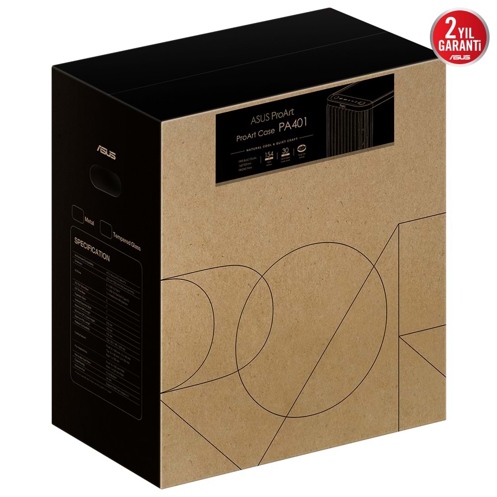 ASUS PROART PA401 WOOD TG Gaming EATX PC Kasası 90DC00M0-B39000